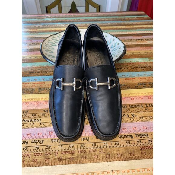 Men\'s Black Leather Loafers main image 12